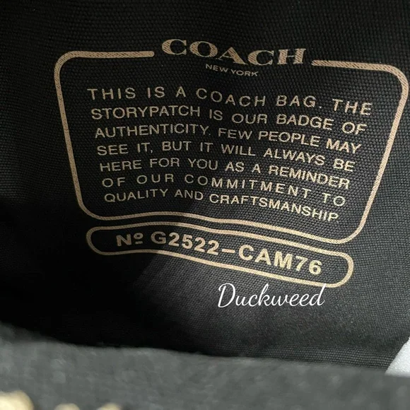 COACH Cargo Canvas Backpack ~NWT~ CAM76 Black - Picture 6 of 8